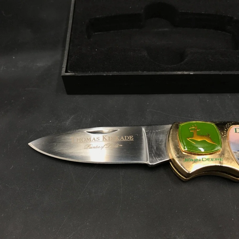 Collector Knife John Deere Thomas Kinkade Blade Stainless Steel Deer Creek